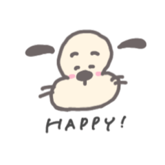 [LINEスタンプ] いびつな犬