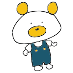 [LINEスタンプ] 白いくまさんスタンプ