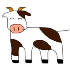 [LINEスタンプ] 牛さんダジャレスタンプの画像（メイン）