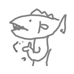 [LINEスタンプ] 手書きsakana