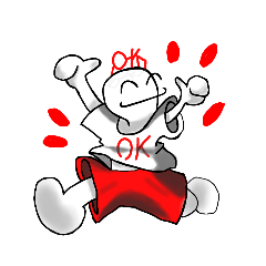 [LINEスタンプ] OKNOくん