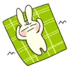 [LINEスタンプ] 力あふれるウサギ