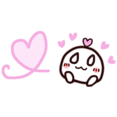 [LINEスタンプ] cuteな雫目ちゃん シンプルなスタンプ^ ^