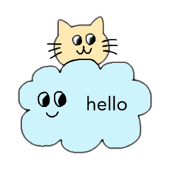 [LINEスタンプ] くもです。英語Ver.