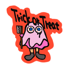 [LINEスタンプ] みんなの目玉！ハロウィン1