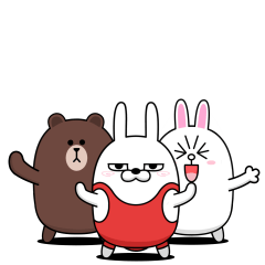 [LINEスタンプ] デカ 擦れうさぎ＆BROWN ＆ FRIENDS2