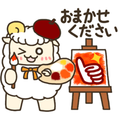 [LINEスタンプ] ひつじのもこめりさん秋の日常会話スタンプ