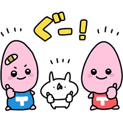 [LINEスタンプ] ノッポン兄弟×うさぎ帝国