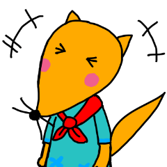 [LINEスタンプ] 左向きのきつね ～デフォルト風編～