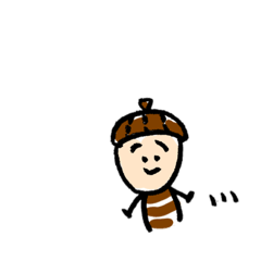 [LINEスタンプ] どんぐりころころどんぐり子