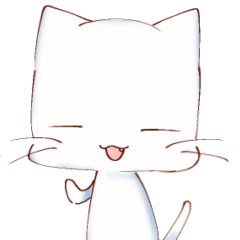 [LINEスタンプ] 白ねこちゃんのスタンプ