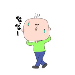 [LINEスタンプ] 毛が三本君の日常