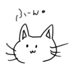 [LINEスタンプ] あまりにも簡素化されすぎた猫