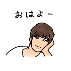 [LINEスタンプ] シンプル男性カラー版