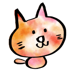 [LINEスタンプ] にじいろねこ（レインボー）