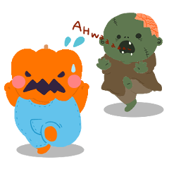 [LINEスタンプ] ハロウイーンファミリー