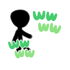 [LINEスタンプ] ぼうにんげんの1日
