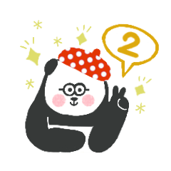 [LINEスタンプ] ベレー帽パンダちゃんの秋