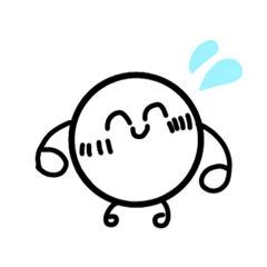 [LINEスタンプ] 今日も頑張る饅頭君