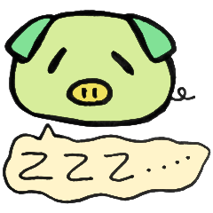 [LINEスタンプ] ねむたぶたの日常。