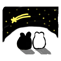 [LINEスタンプ] うさぎみたいな動物（いろいろ）