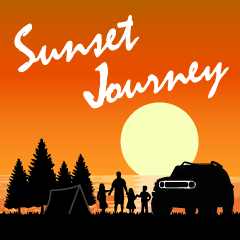 [LINEスタンプ] Sunset Journey