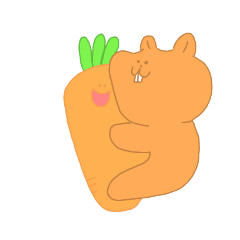 [LINEスタンプ] かぴとにんじん