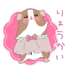 [LINEスタンプ] モルモットのぱんこリアクションスタンプ