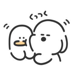 [LINEスタンプ] わんころとアヒル