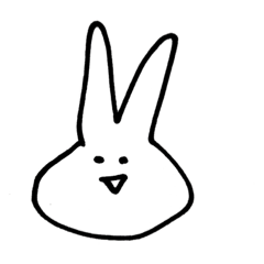 [LINEスタンプ] 日常的に使えるうさぎです。