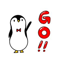 [LINEスタンプ] ペンギンのぺんちゃん 大きい文字