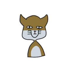 [LINEスタンプ] うえむく動物たち