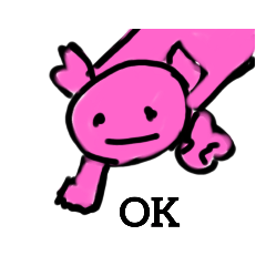[LINEスタンプ] ウーパールーパーのフーノスケ君スタンプ