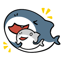 [LINEスタンプ] サメのサミ！！！8