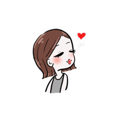 [LINEスタンプ] おしゃれ女の子