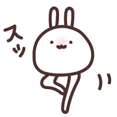 [LINEスタンプ] もち☆もちもちうさぎ【日常・使いやすい】