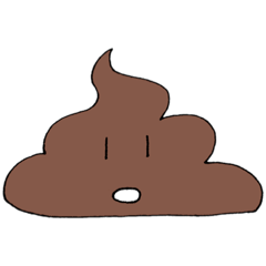 [LINEスタンプ] はなせるうんちくん