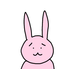 [LINEスタンプ] 適当に生きるウサギ