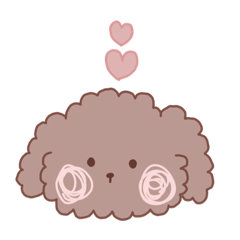 [LINEスタンプ] もこもこわんこ！