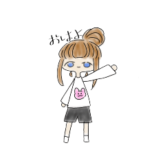 [LINEスタンプ] かわいいおんなのこ☆☆