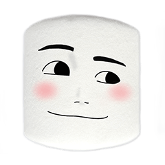 [LINEスタンプ] FaceEmotiCon_マシュマロ