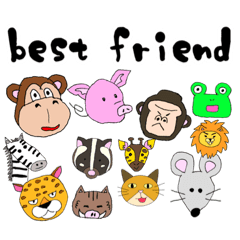 [LINEスタンプ] あっ！動物園だ！