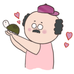 [LINEスタンプ] お茶目おじさん