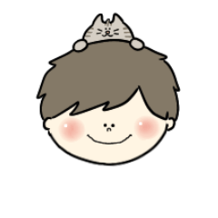 [LINEスタンプ] あたまにネコちゃん〜おとこのこ〜