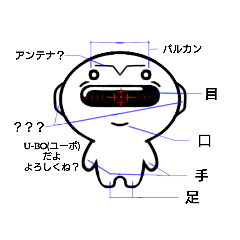 [LINEスタンプ] U-BO(ユーボ)