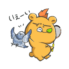 [LINEスタンプ] ybearsバドミントン