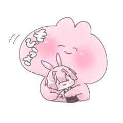 [LINEスタンプ] もぴうさ