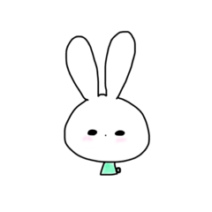 [LINEスタンプ] よこめのうさぎさん