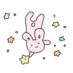 [LINEスタンプ] うえくまとうさぎと星