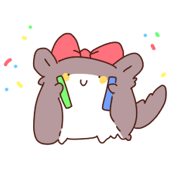 [LINEスタンプ] かわいいムササビの行動